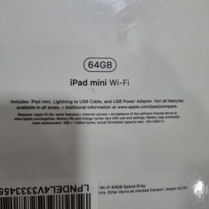 Apple Ipad Mini 5th Gen, 64 Gb (Space Grey)